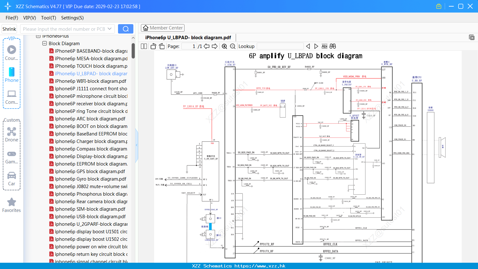 IPhone6p U_LBPAD- Block Diagram